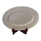 Old oval white dish veillard bordeaux