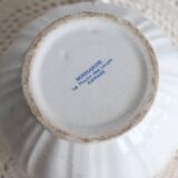 Vintage earthenware sugar bowl Moulin des Loups “Normandy”