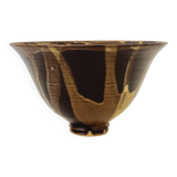 Japanese-style salad bowl / empty pocket, fine ceramic, handmade and signed