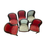 Set of 6 art deco dining chairs