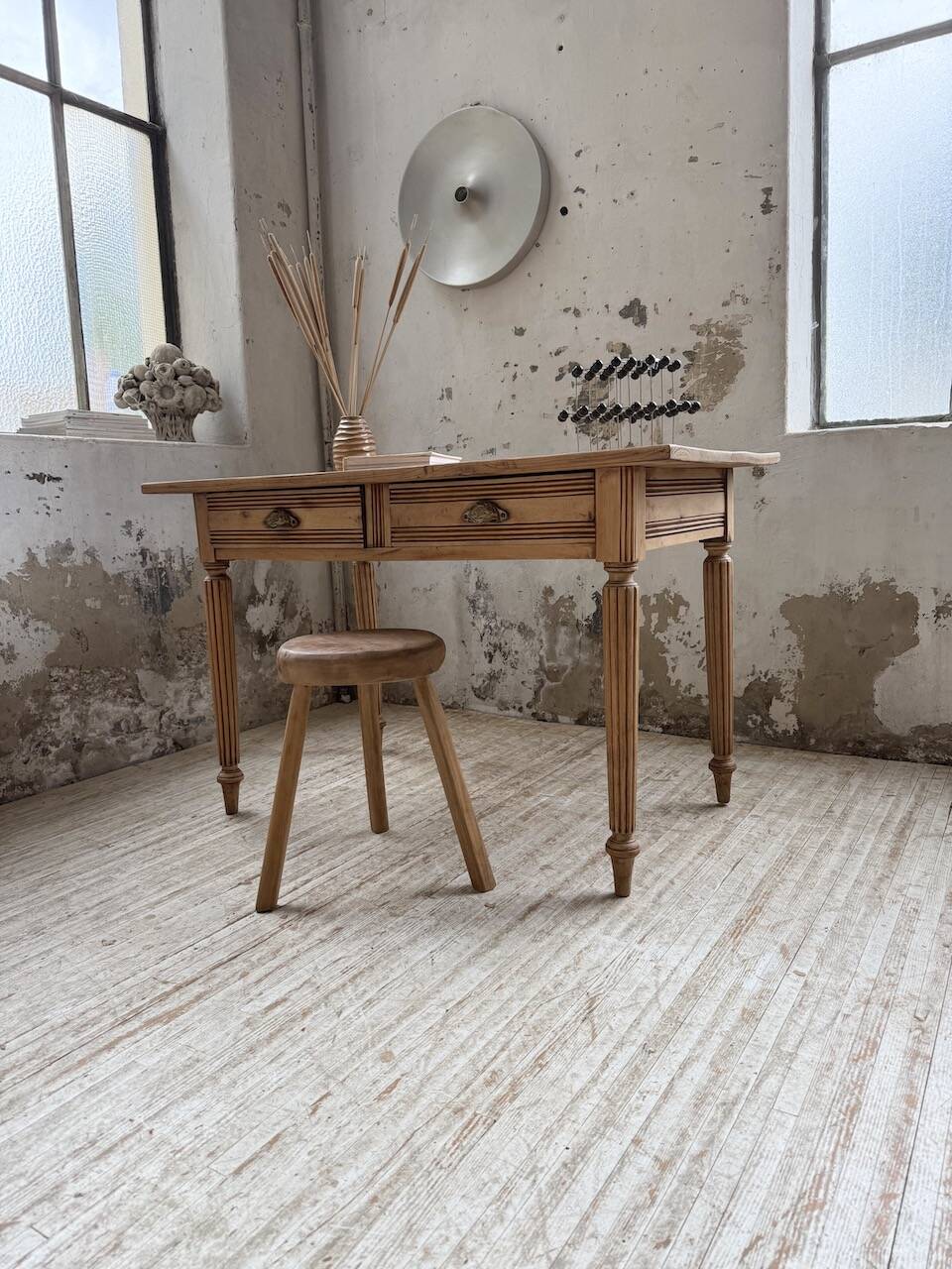 1950s pine desk
