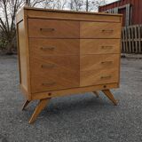 Commode vintage 1960 pied compas