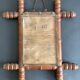Late 19th century bamboo-style turned wooden mirror