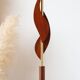 Teak and brass vintage Scandinavian floor lamp 1960 | Bakelite