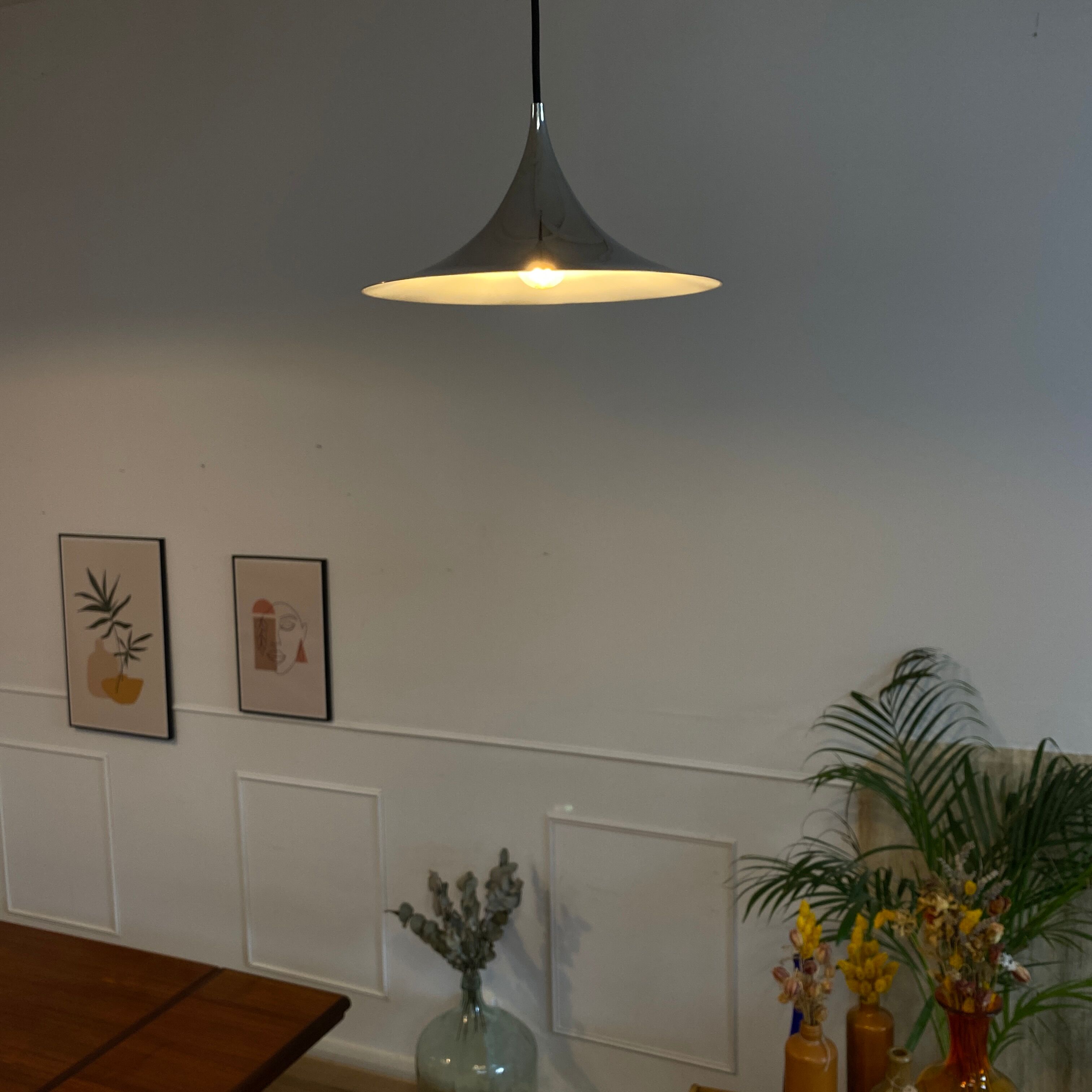 Semi silver suspension by Gubi