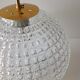Suspension boule verre vintage