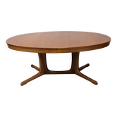 Table ovale de salle à manger extensible Baumann, France vers 1970