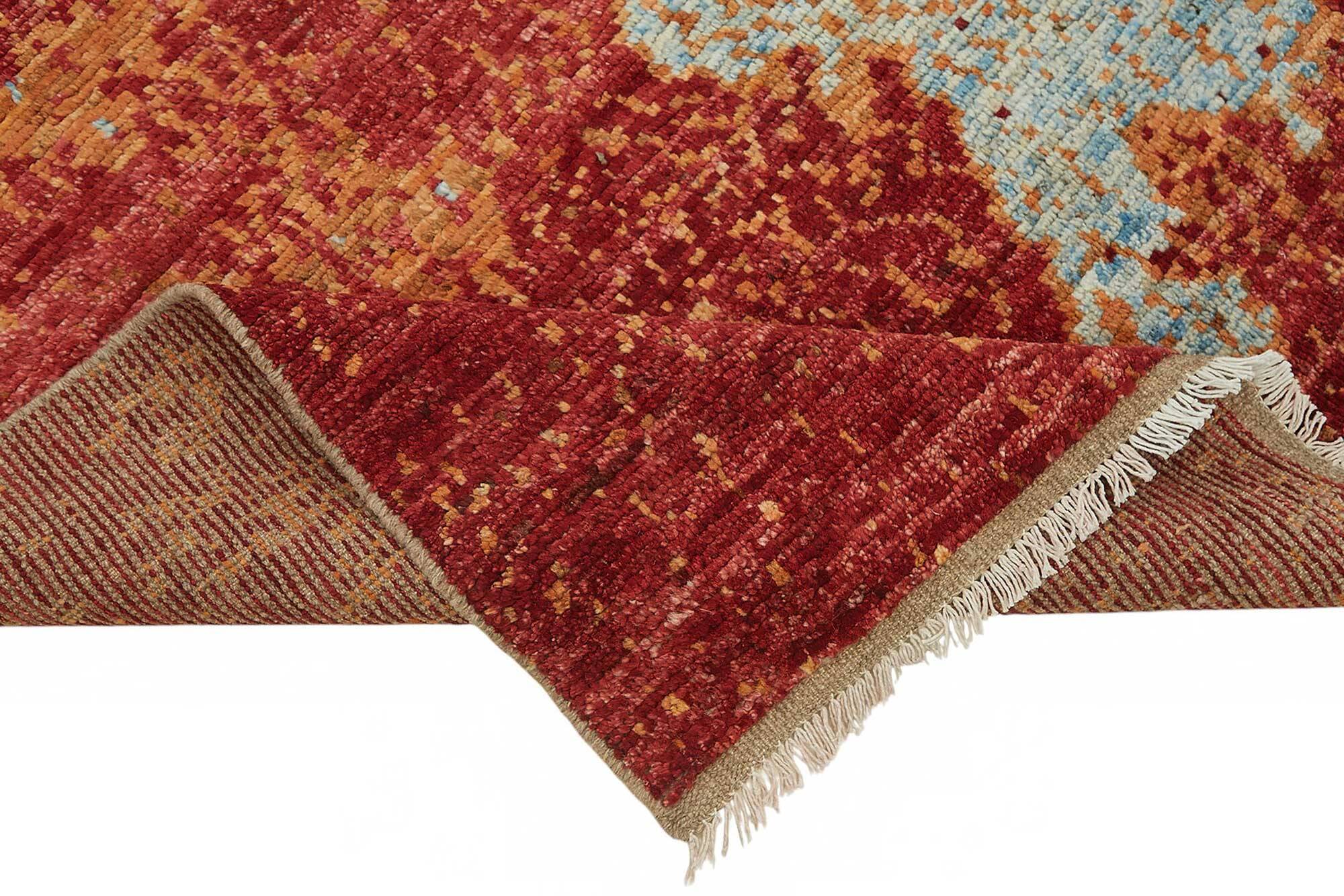 Handmade Tribal Decorative 168 cm x 236 cm Red Wool Carpet