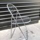 Pair of Niels Gammelgaard (?) "aland" mesh folding chairs, chrome, 1970