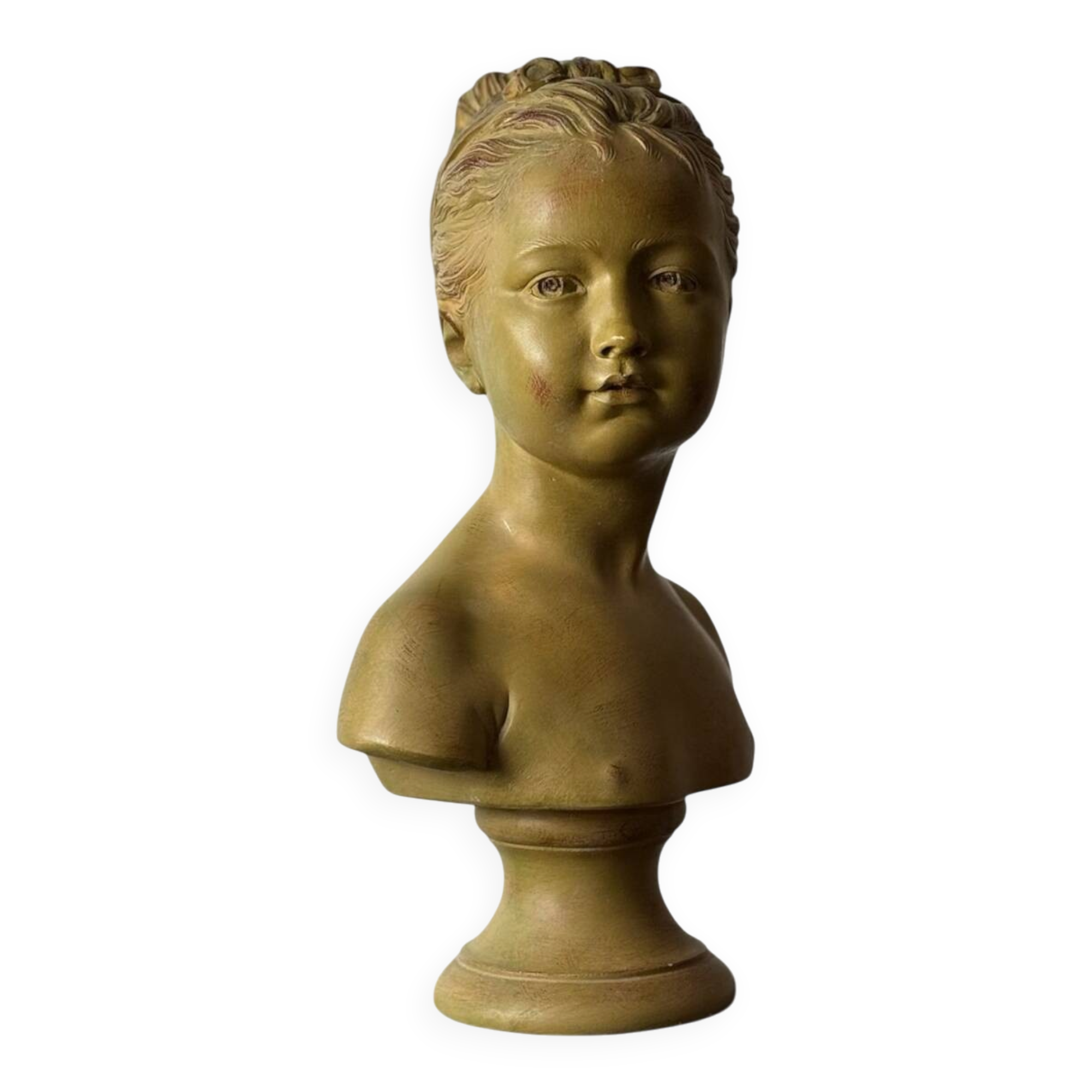 Buste d’enfant,  Louise Brongniart d’après Houdon