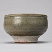 Bowl on pedestal by ceramist Edouard Chapallaz, circa 1970