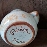 Jean Rivier glazed ceramic pitcher