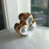 SFP service dish set - Limoges - White and golden