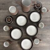 Vintage River Dolphin coffee service – Matte stoneware