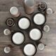 Vintage River Dolphin coffee service – Matte stoneware