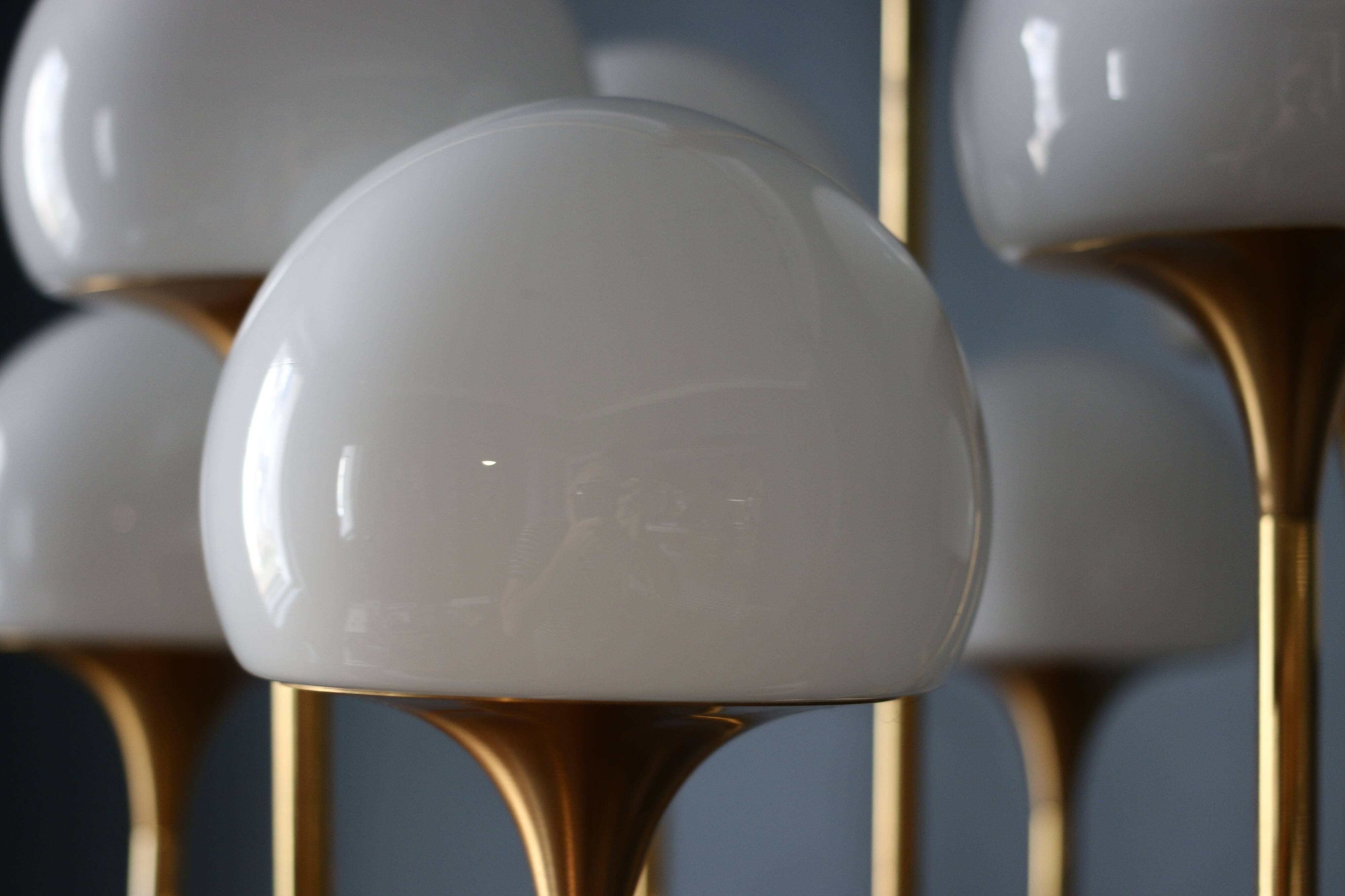 Vintage designer pendant light Gaetano Sciolari 1970