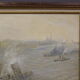 Oil on canvas Marine scene The entrance to Port XX