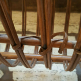 Wicker rattan magazine with tablet