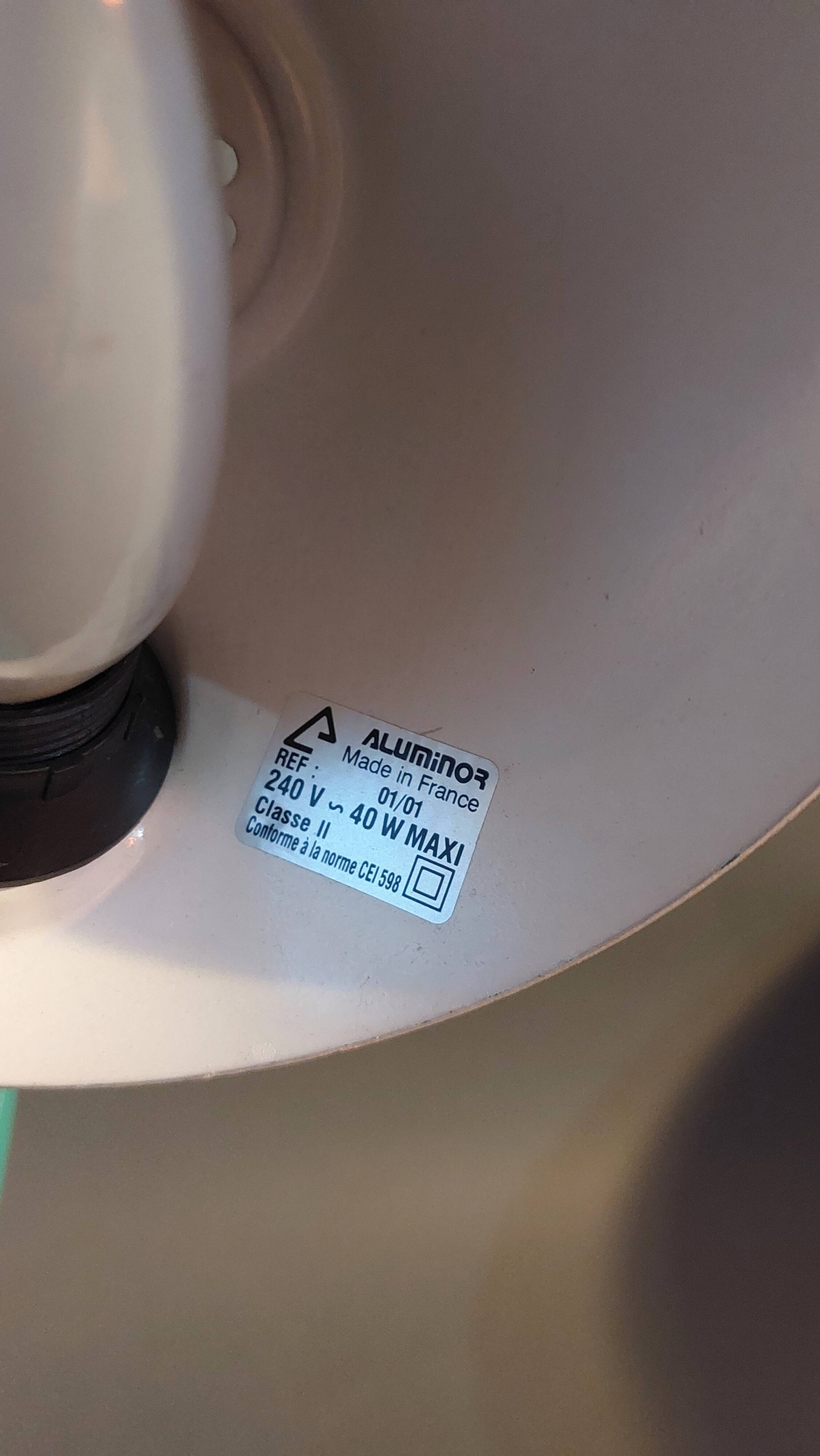 Pebble green Aluminor articulated desk lamp 1970.