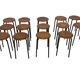 Set of 4 Vintage stools - work stool - Eromes Marko - 60s minimalist design