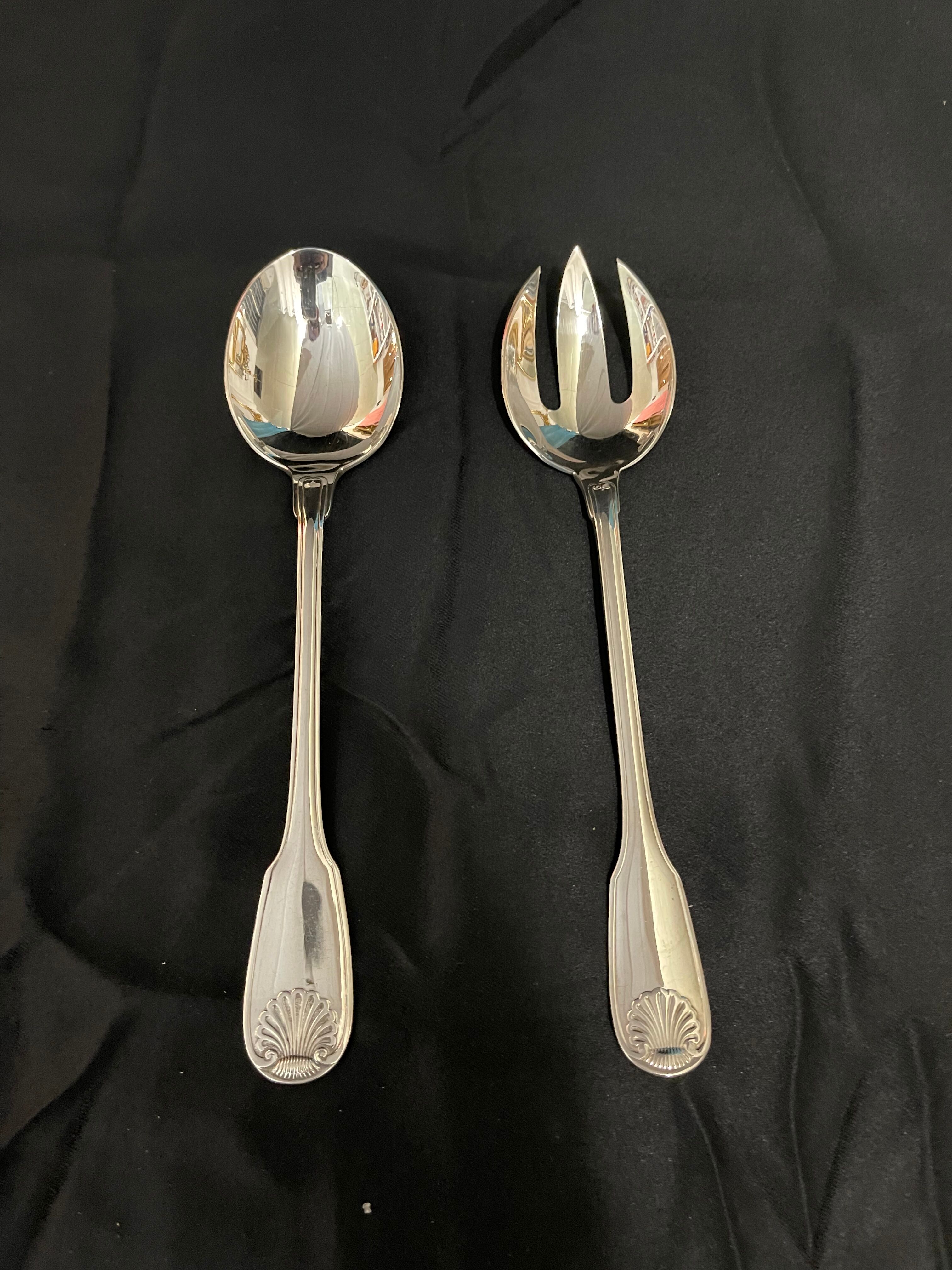 Christofle, service cutlery model vendome, shell
