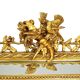 Gold Mirror XL Crown Napoleon III Style France 127x86cm