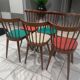 Suite of 6 chairs by bistrot baumann model 740v 1960s