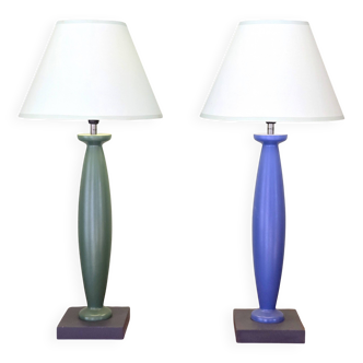 Paire de lampes de chevet IKEA modèle B9323 - design années 80 vintage