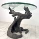 Table en bronze en forme d'arbre, prod. Italien, années 70