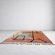 Handmade Moroccan wool rug, 250cm x 150cm, unique piece.