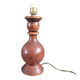 Turned wooden lamp base