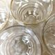 Verres à eau anciens fleuris
