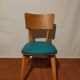 Set of 4 blue skai chairs
