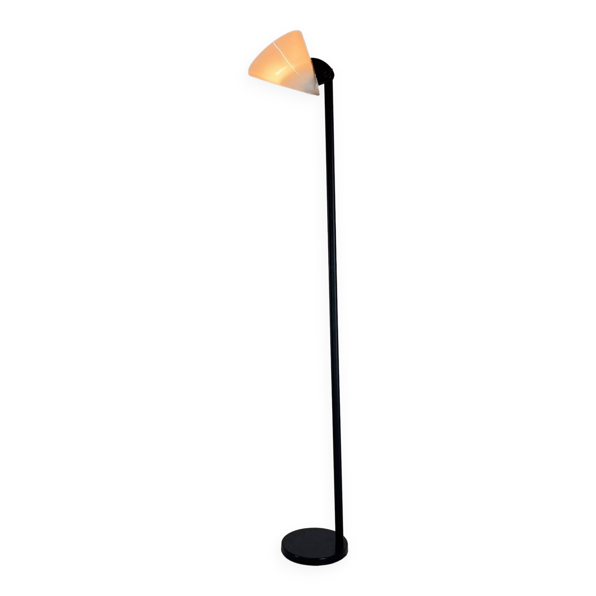 1970s Murano Glass & Metal Floor Lamp, Italy
