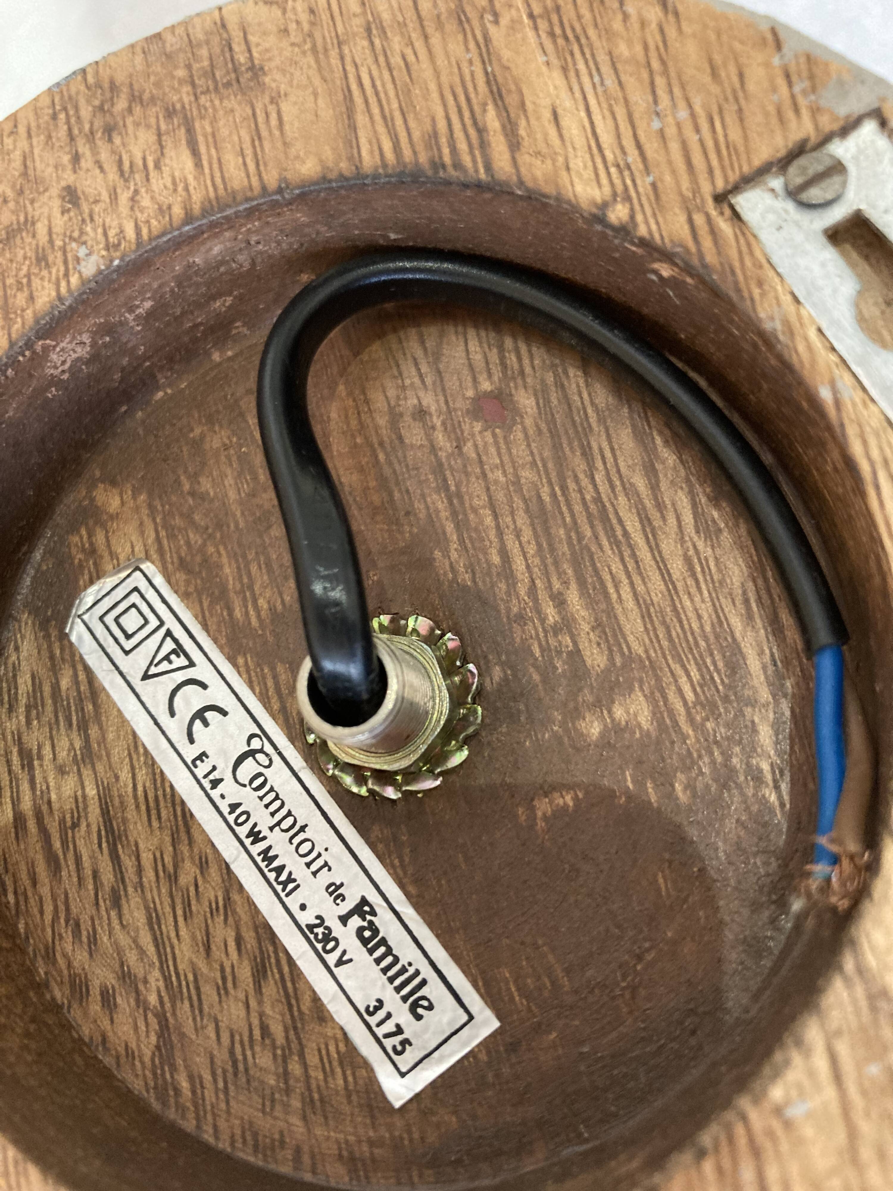 pair of pink Clichy glass wall lights