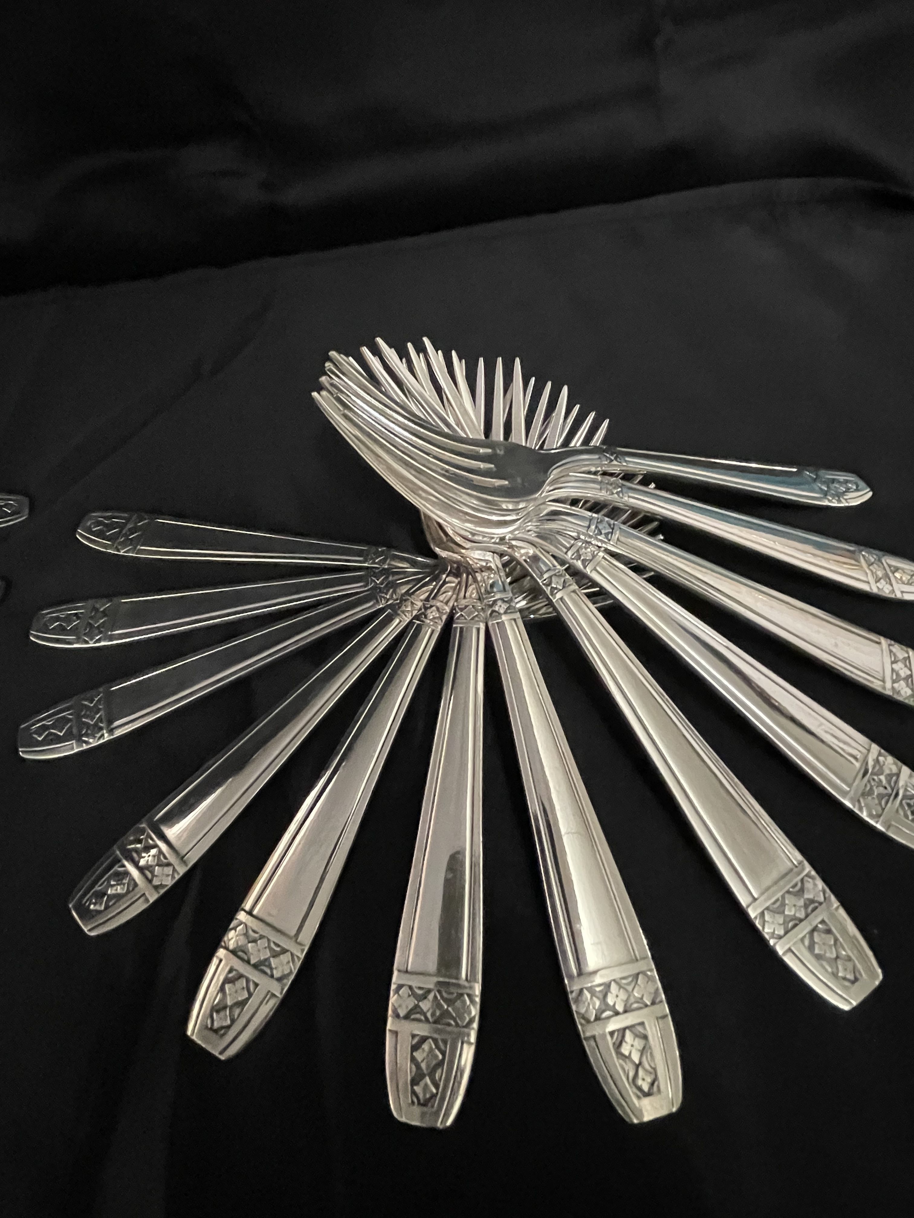 Cutlery 143 pieces Grand Prix de Monaco art deco with silversmith