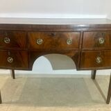 Sheraton flamed mahogany serving trolley, late 18th century