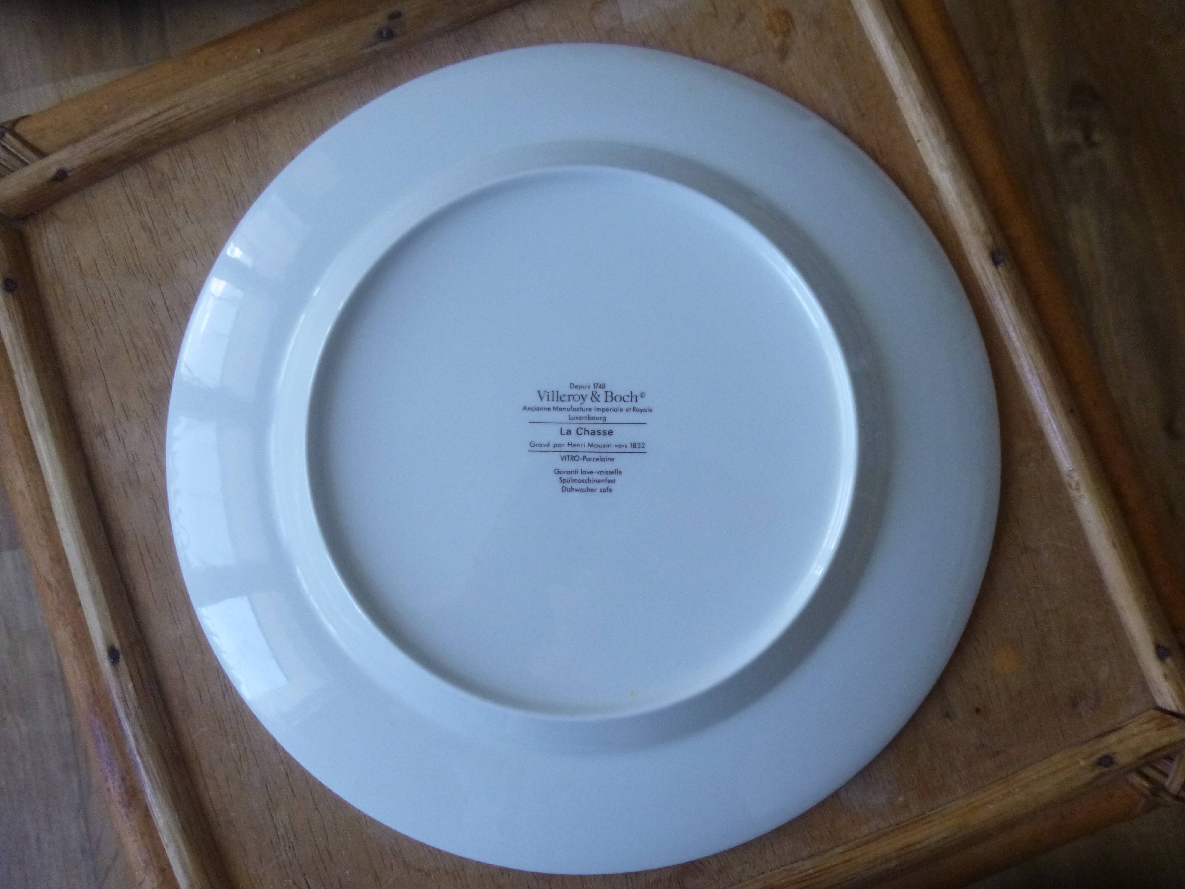 Plate plate Villeroy & Boch series "the hunt"