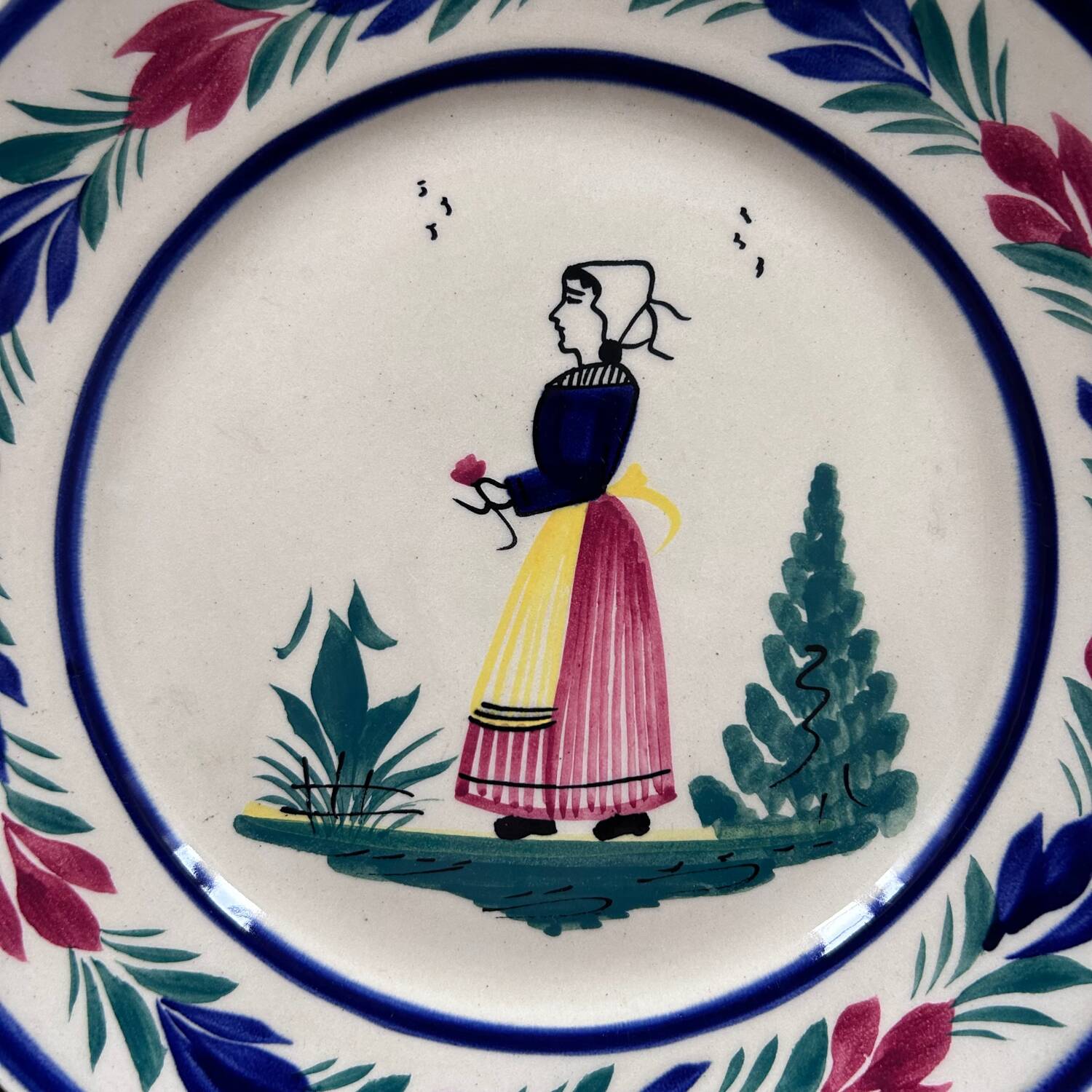 Old HB Quimper plate