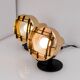 Vintage IKEA Golden wall Sconces, Swedish modern design