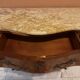 "Du Barry" commode in marquetry, marble top