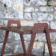 Vintage wooden serving trolley