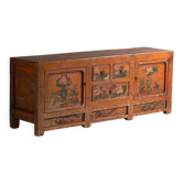 Antique lacquered elm wood buffet – China, circa 1900