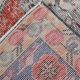 Red & Beige Handmade Turkish Vintage Rug, 126x213Cm