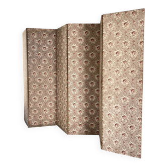 19th century floral fabric screen