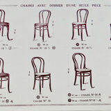 Chaise bistrot modèle n°18 Fischel 1927
