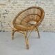 Rattan basket armchair from the 60s