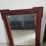 Old Bordeaux red mirror