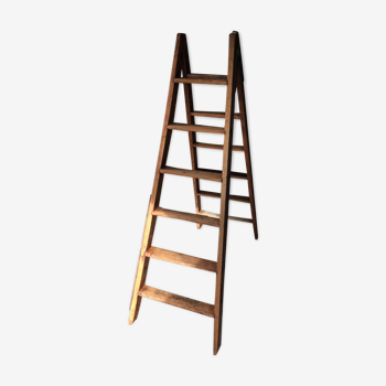 Stepladder - Double ladder in old wood painter