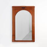 Art Deco Oak Wall Mirror, Belgium, circa 1915